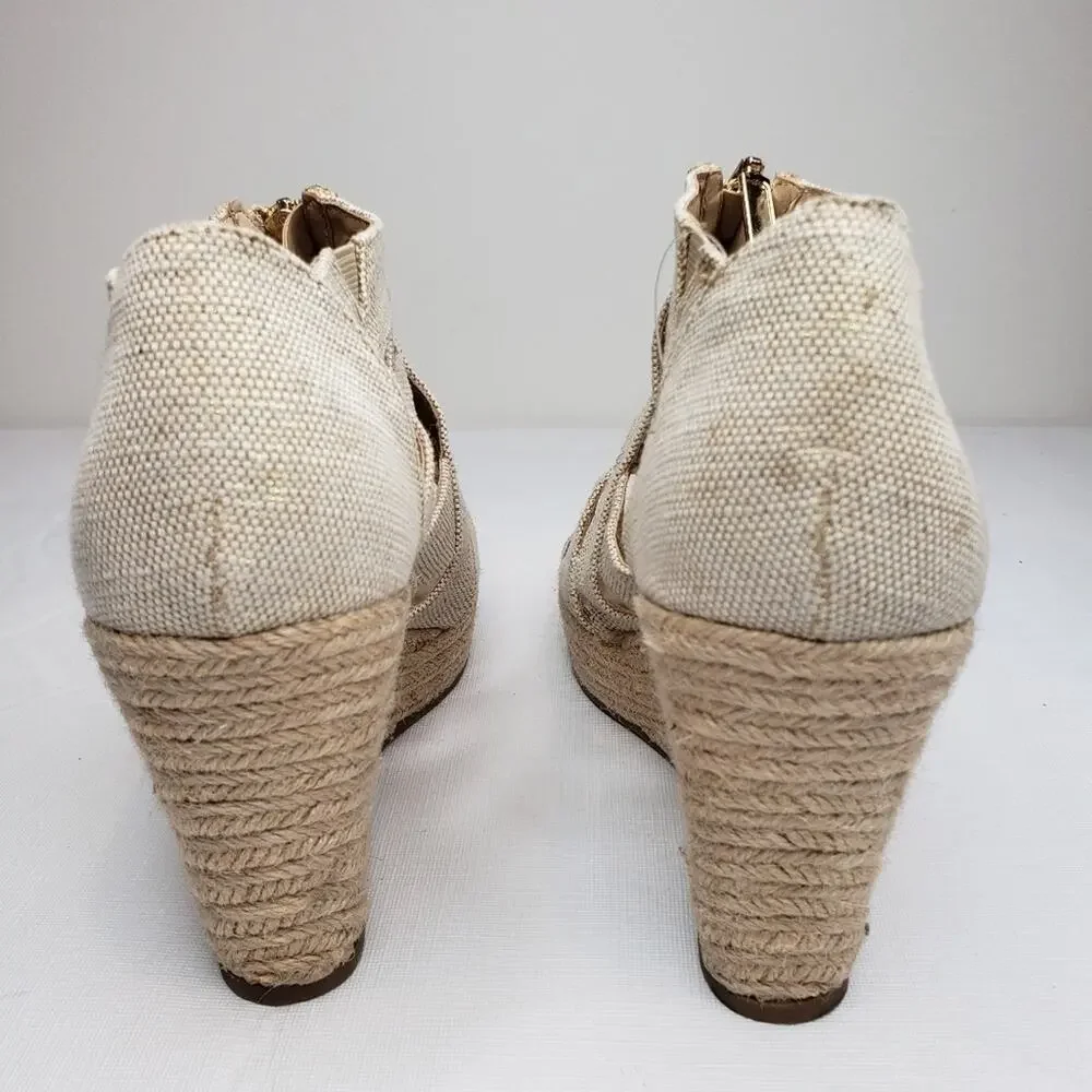 A New Day Women's Carla Jute Platform Espadrille Wedge Pumps Size 10